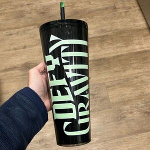 Starbucks defy gravity wicked glow in the dark tumbler NWT